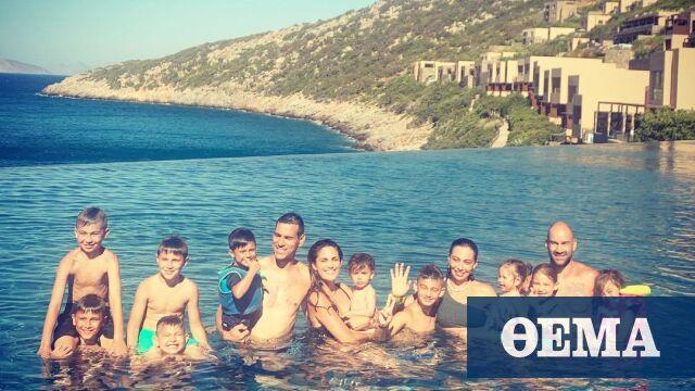 Οικογένεια Βασίλη Σπανούλη: Φωτογραφίες από τις καλοκαιρινές τους διακοπές
