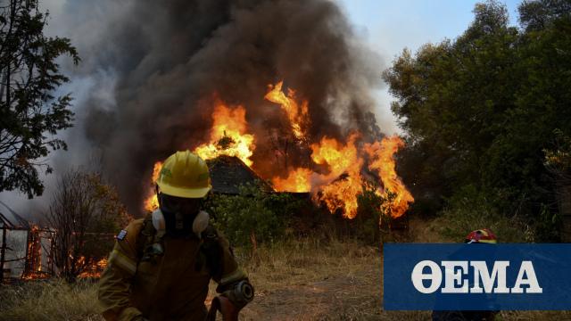 Φωτιά στην Αχαΐα: «Μάχη» για να τεθεί υπό έλεγχο – Δεν απειλούνται κατοικημένες περιοχές
